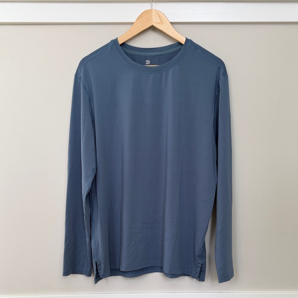 All in Motion Men's Slate Long Sleeve Tee